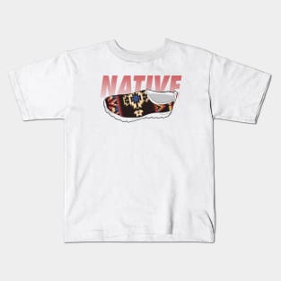 Native American Footwear Design 1 Kids T-Shirt